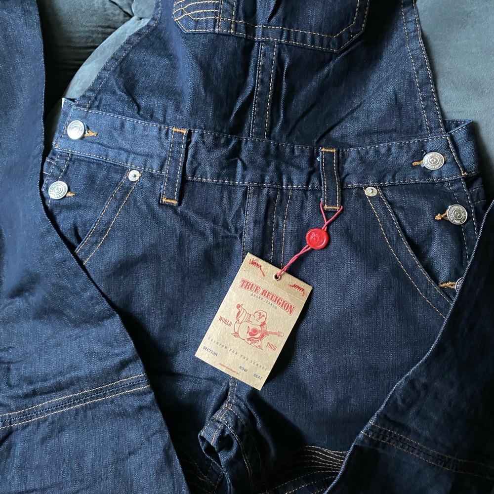 True Religion MOTO Overalls RARE 🔥 Small - Picture 6 of 11
